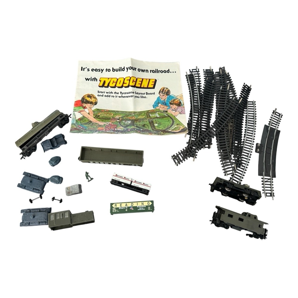TYCO Scene Gi Joe Train Lot Includes Tracks & More